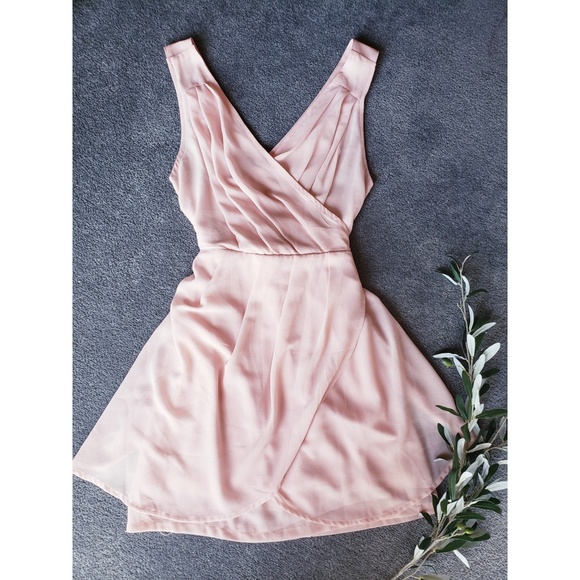 Tobi Dresses & Skirts - Peach Mock Wrap Tobi Dresses & Skirts - Peach Mock Wrap
